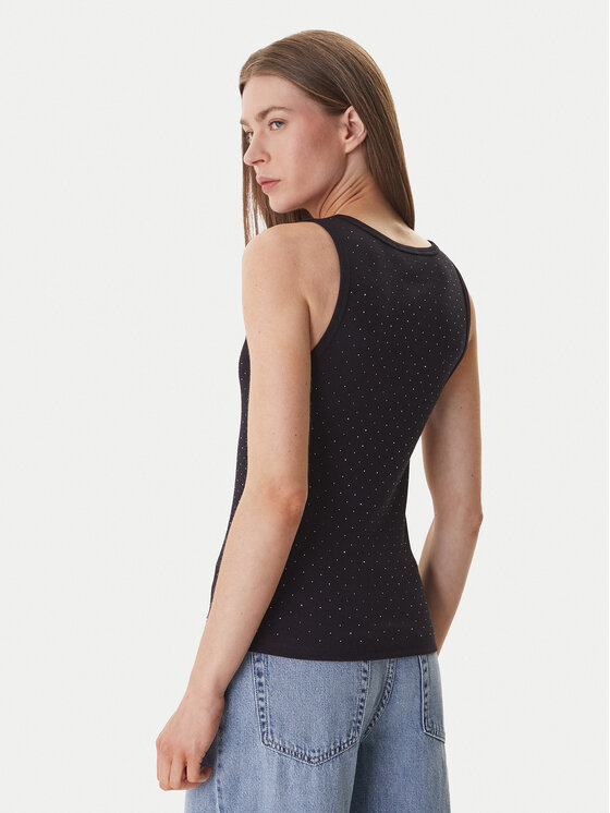 DKNY DKNY Top DJ6T1730 Čierna Slim Fit