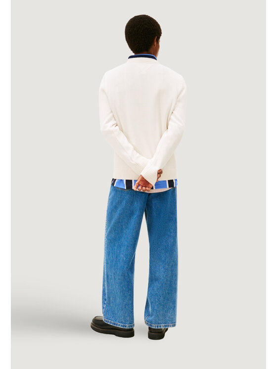 Tommy Jeans Tommy Jeans Maglione DM0DM22352 Bianco Casual Fit