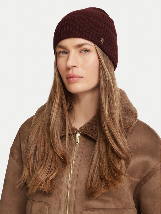 Tommy Hilfiger Tommy Hilfiger Czapka AW0AW19098 Bordowy