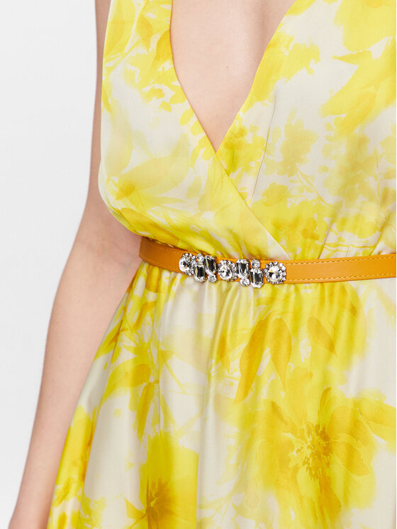 Liu Jo Liu Jo Вечірня сукня CA3416 T2514 Жовтий Regular Fit