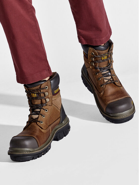 CATerpillar CATerpillar Schnürstiefeletten Gravel 6" St P717675 Braun