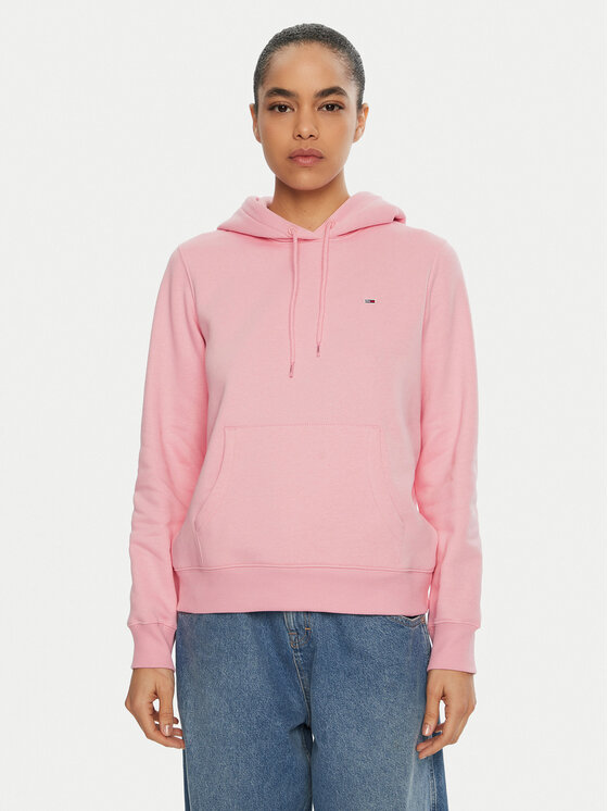 Tommy Jeans Felpa DW0DW19958 Rosa Regular Fit, taglia : L