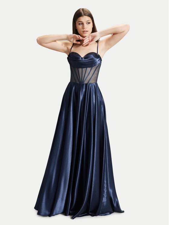 Hey Kyla Hey Kyla Estélyi ruha 5AG019HK Sötétkék Slim Fit