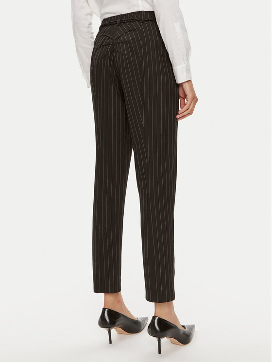 Patrizia Pepe Patrizia Pepe Spodnie materiałowe 8P0614/A457-F1OO Czarny Regular Fit