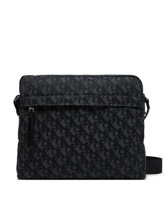 Calvin Klein Jeans Ľadvinka Unstructured Monogram Flight Bag LV04G3097G Čierna