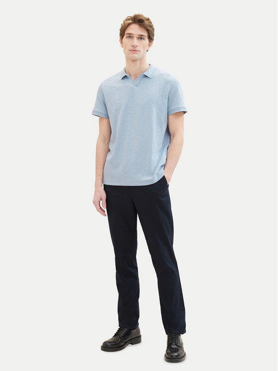 Tom Tailor Tom Tailor Kalhoty z materiálu 1041171 Tmavomodrá Regular Fit