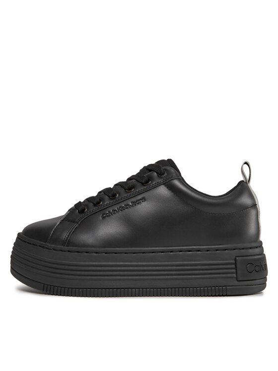 Calvin Klein Jeans Calvin Klein Jeans Superge Bold Flatf Low Laceup Lth In Lum YW0YW01309 Črna