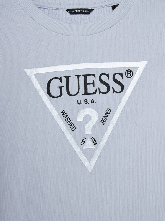 Guess Guess Bluză J74Q10 KAUG0 Albastru celest Regular Fit
