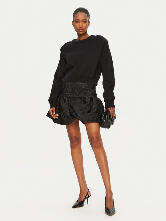 ROTATE ROTATE Cпідниця-міні 113602100 Чорний Slim Fit