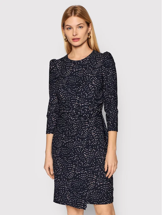 DKNY Kleid für den Alltag DD1K1183 Dunkelblau Regular Fit