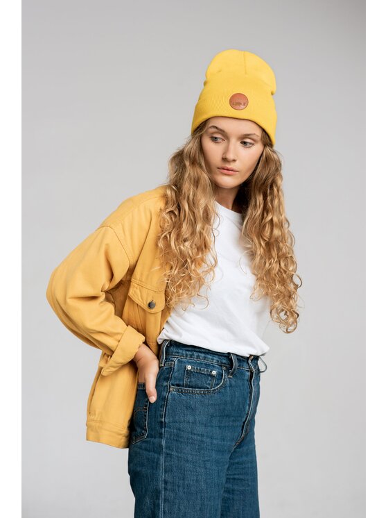 Kabak Kabak Czapka klasyczna beanie Żółty