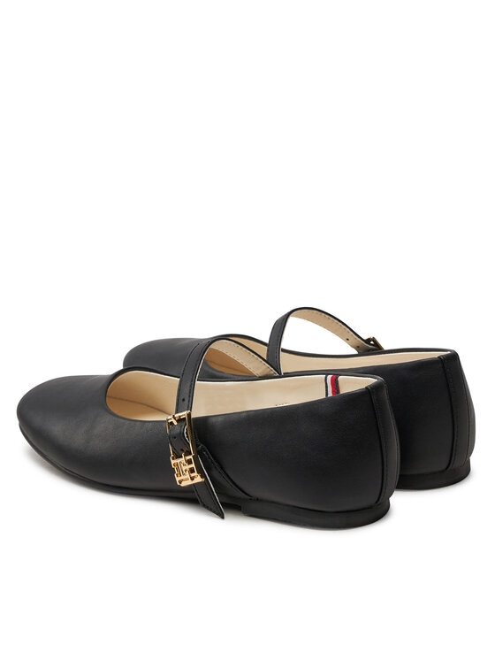 Tommy Hilfiger Tommy Hilfiger Baleríny Ballerina T3A3-33556-1351 Čierna