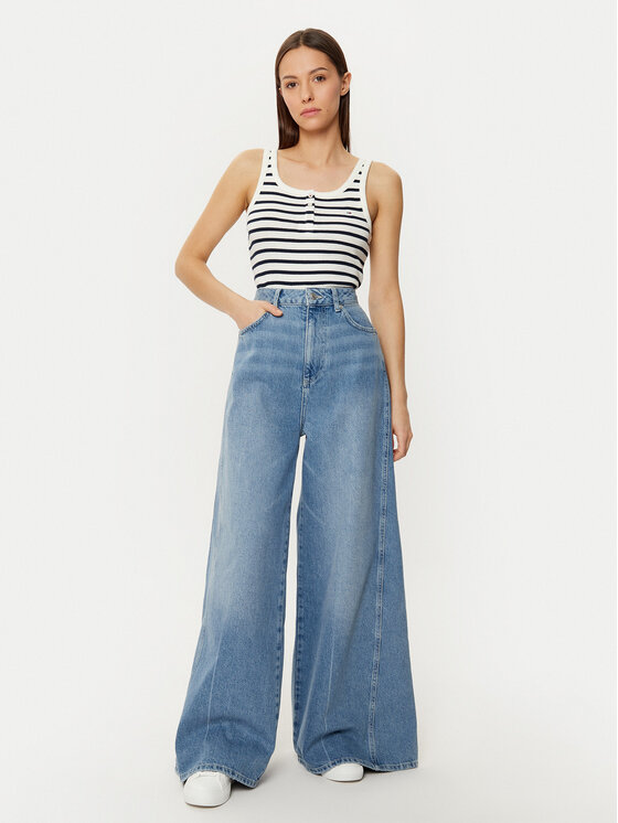 Tommy Jeans Tommy Jeans Top DW0DW19492 Šarena Slim Fit