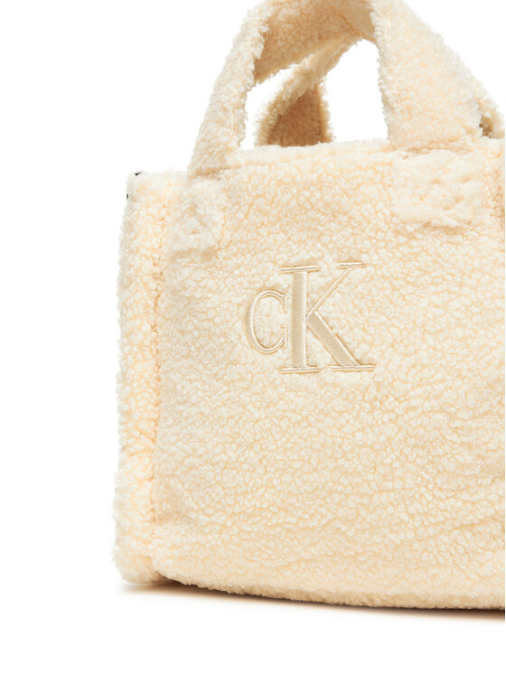 Calvin Klein Jeans Calvin Klein Jeans Rankinė Teddy Tote Bag IU0IU00355 Kreminė