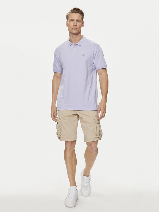 Gap Gap Polo 586306-14 Μωβ Regular Fit