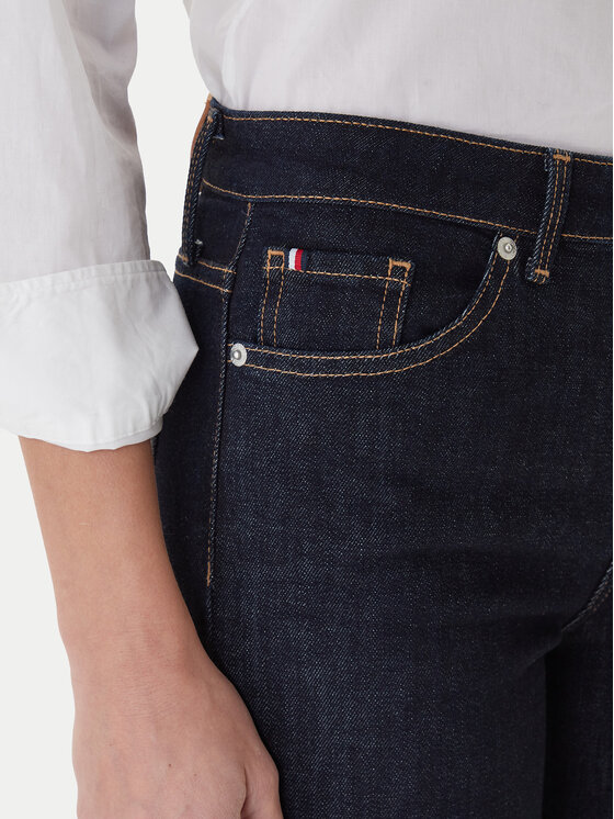 Tommy Hilfiger Tommy Hilfiger Jeans hlače WW0WW46807 Mornarsko modra Bootcut Fit