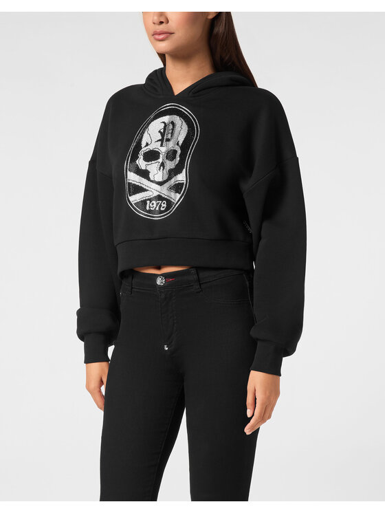 PHILIPP PLEIN PHILIPP PLEIN Mikina 14765 Čierna Regular Fit