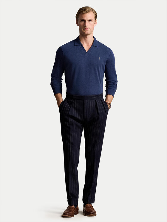 Polo Ralph Lauren Polo Ralph Lauren Sweater 710922252003 Sötétkék Custom Slim Fit