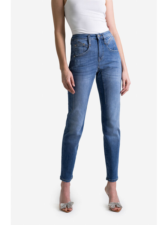 RJ Rocks Jeans RJ Rocks Jeans Jeansy Elena Niebieski Slim Leg