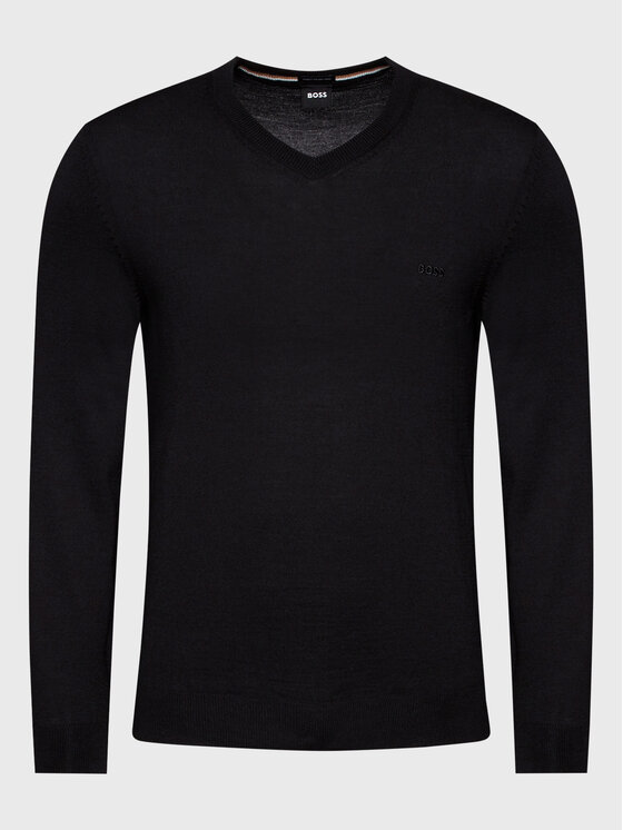 BOSS Boss Sweater Baram-L 50476363 Fekete Regular Fit