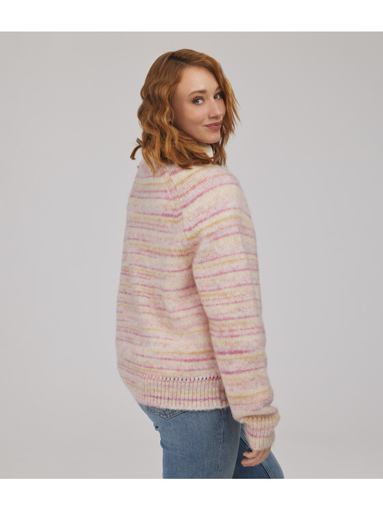 Lee Cooper Lee Cooper Sweter SONIA Różowy Regular Fit