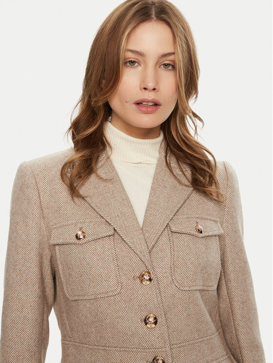 Bruuns Bazaar Bruuns Bazaar Marynarka Baki BBW4290 Beżowy Slim Fit