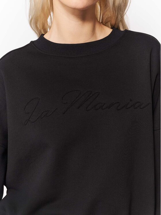 La Mania La Mania Felpa NUVOLA Nero Basic Fit
