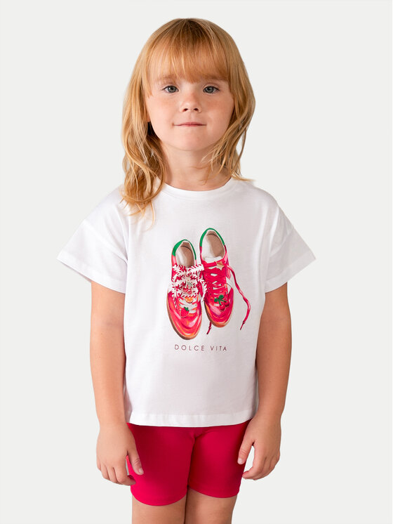 Mayoral Mayoral Completo T-shirt e leggings 3731 Bianco Regular Fit