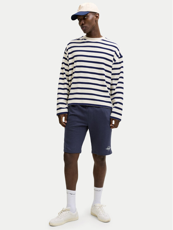 Jack & Jones Jack & Jones Pantaloncini sportivi Gordon Brandon 12292136 Blu scuro Regular Fit