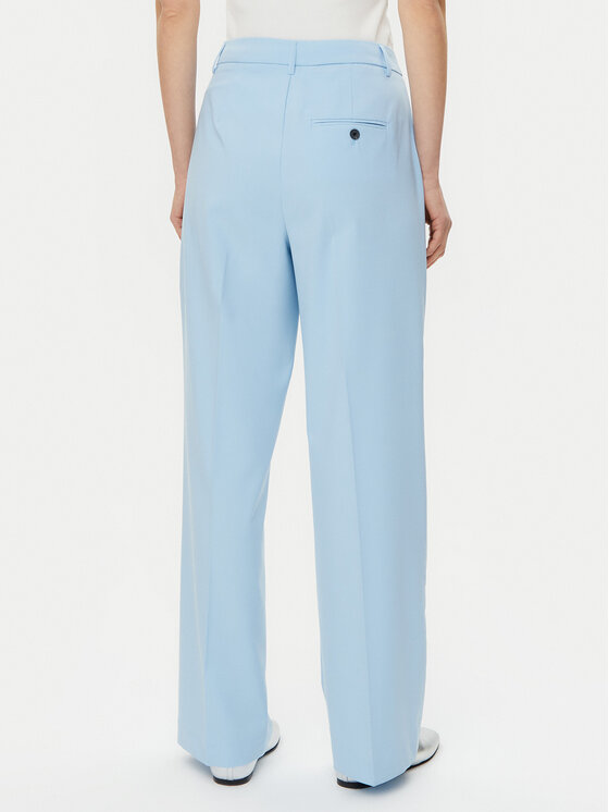 Vero Moda Vero Moda Bavlnené nohavice Liba 10324626 Modrá Wide Leg