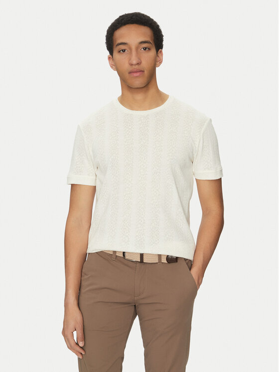 Marciano Guess Marciano Guess Тишърт 5GHI06 6321A Екрю Regular Fit