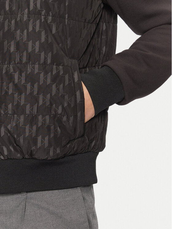 KARL LAGERFELD KARL LAGERFELD Prechodná bunda 505098 551517 Čierna Regular Fit
