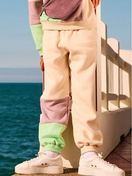Roxy Pantaloni trening Remember The Name ERGFB03340 Bej Regular Fit