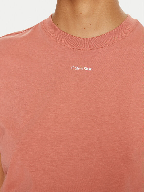 Calvin Klein Calvin Klein Тишърт Nano Logo K20K207519 Розов Regular Fit