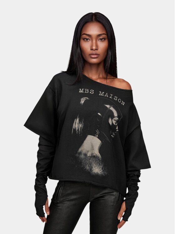 MADE BY SOCIETY MADE BY SOCIETY T-Shirt Tricou LAYERED - T27894 Czarny Basic Fit