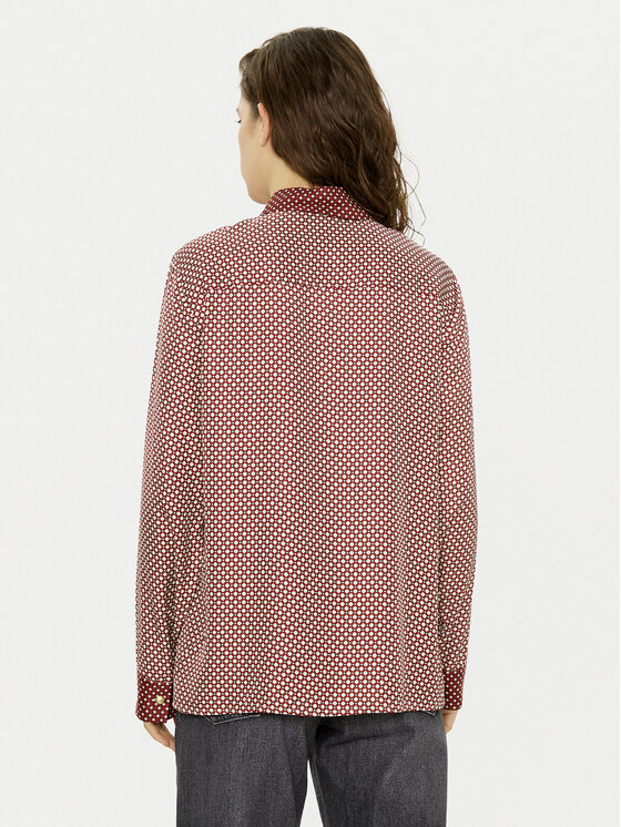 Tommy Hilfiger Tommy Hilfiger Košeľa WW0WW44036 Bordová Relaxed Fit