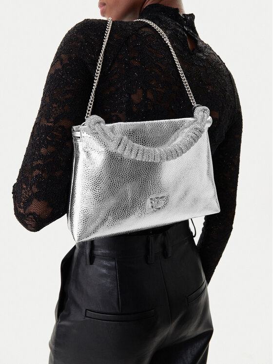 PINKO PINKO Táska Mini Clutch+Manico SP Al 25-26 PLTT 105908 A2WD Ezüst