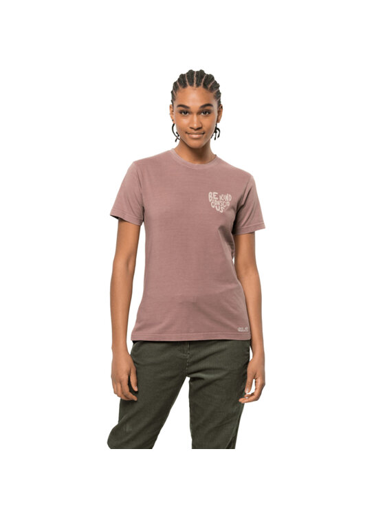 Jack Wolfskin Jack Wolfskin T-shirt Jack Nature Tee W Rosa Regular Fit