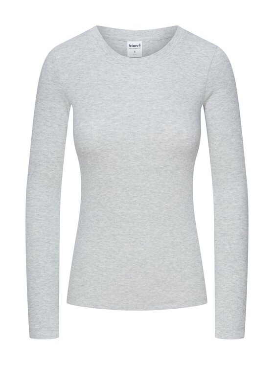 Esotiq Esotiq Bluzka 45913 Szary Regular Fit