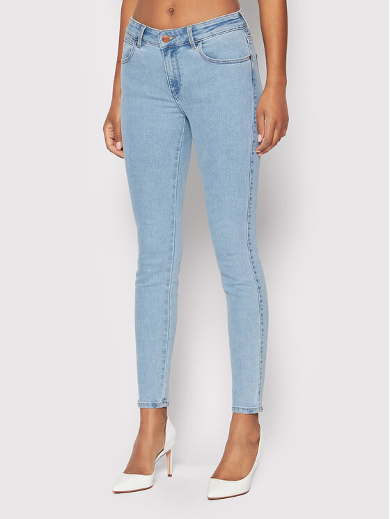Wrangler Jeans hlače Body Bespoke W28KVH413 112145981 Modra Skinny Fit
