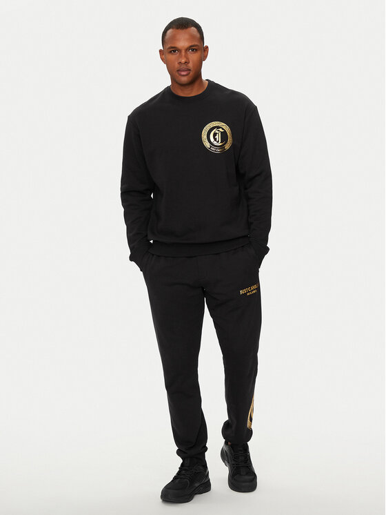 Just Cavalli Just Cavalli Majica dugih rukava 77OAIT02 Crna Regular Fit