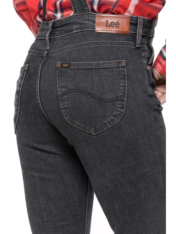 Lee Lee Salopette BIB Nero Skinny Fit