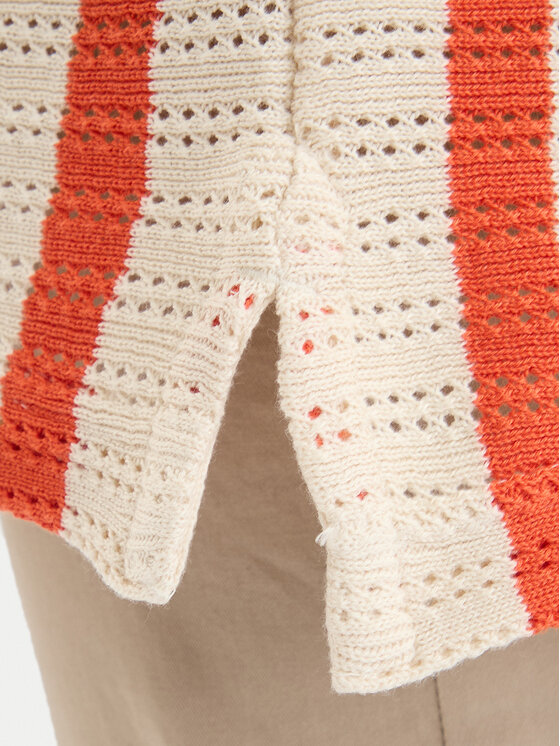 Tommy Hilfiger Tommy Hilfiger Πουλόβερ MW0MW42770 Κρεμ Regular Fit