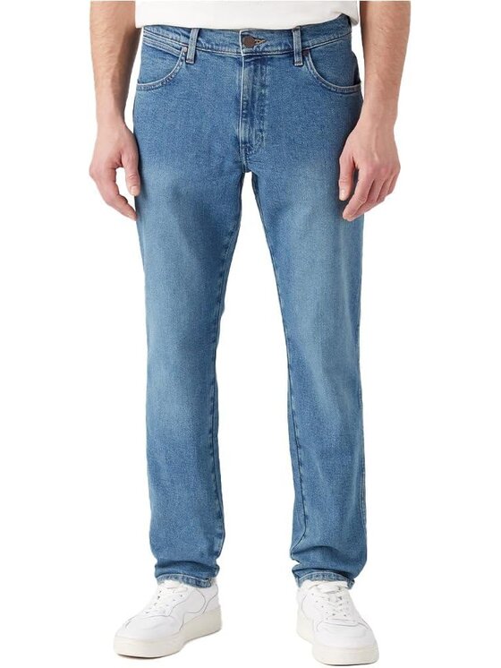 Jeansy Wrangler, Rozmiar W33/L34, Niebieskie, RIVER