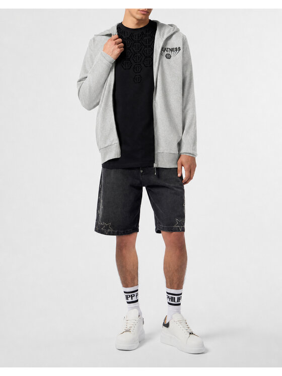 PHILIPP PLEIN PHILIPP PLEIN Bluza 25955 Beżowy Athletic Fit