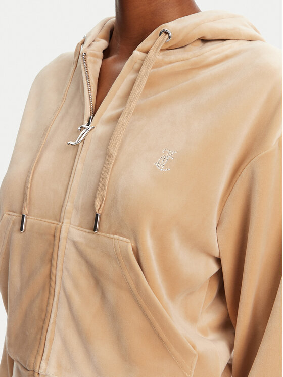 Juicy Couture Juicy Couture Світшот Iccle JCWAS125308 Бежевий Loose Fit