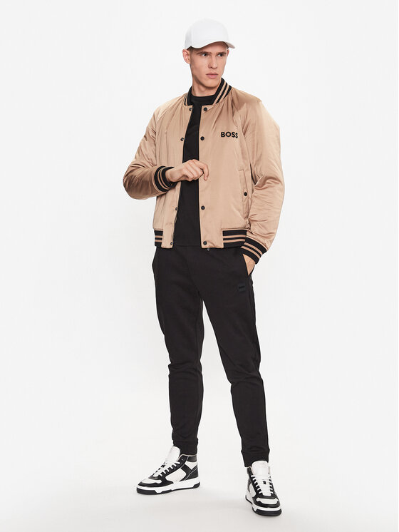 BOSS Boss Bomber-jakk 50483945 Beež Regular Fit