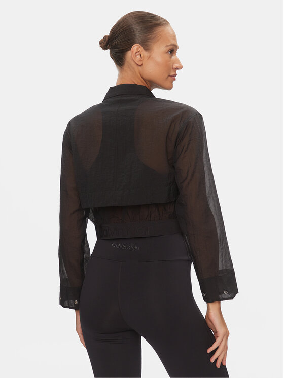 Calvin Klein Performance Calvin Klein Performance Jakna protiv vjetra 00GWS4O516 Crna Relaxed Fit