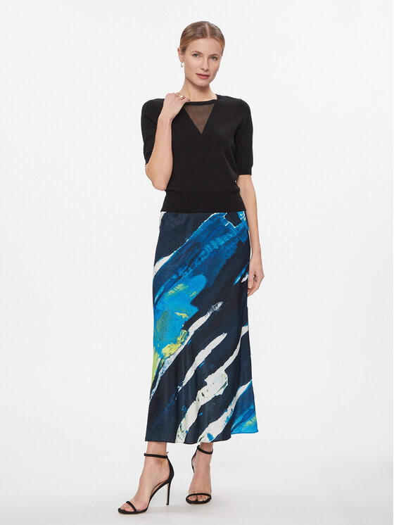 DKNY DKNY Fustă midi P3JNVV04 Colorat Regular Fit