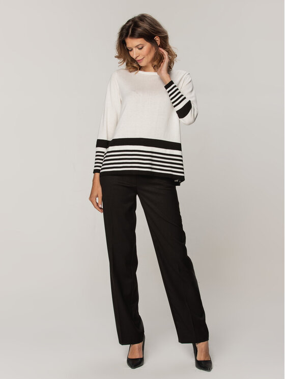 Willsoor Willsoor Sweter 72067 Biały Regular Fit